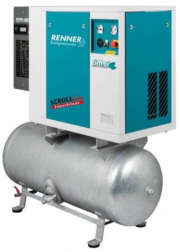 Receiver mounted with refrigerated dryer